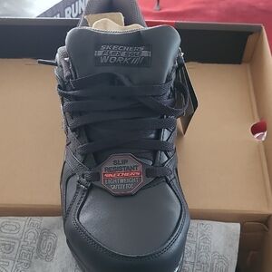 Skechers WOMENSs Black Slip Resistant Sneakers